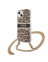 Hurtownia GSM - Case Guess GUHCP13MKBCLE Apple iPhone 13 Leoparden-Hardcase Gold Strap - GUE1366 - {ean13} - Hurt