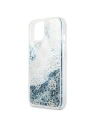 Wholesale Guess GUHCP13MLGPEBL Apple iPhone 13 blue hardcase Peony Liquid Glitter - GUE1369BLU - {ean13} - Hurt