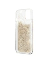 Wholesale Guess GUHCP13MLGPEGO Apple iPhone 13 gold hardcase Peony Liquid Glitter - GUE1370GLD - {ean13} - Hurt