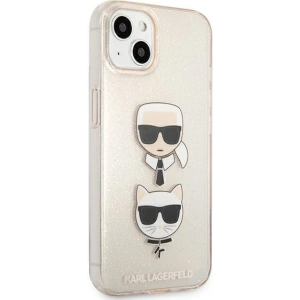 Hurtownia GSM - Case Karl Lagerfeld KLHCP13SKCTUGLGO Apple iPhone 13 mini gold/hartschale Glitter Karl`s & Choupette - KLD726GLD - {ean13} - Hurt