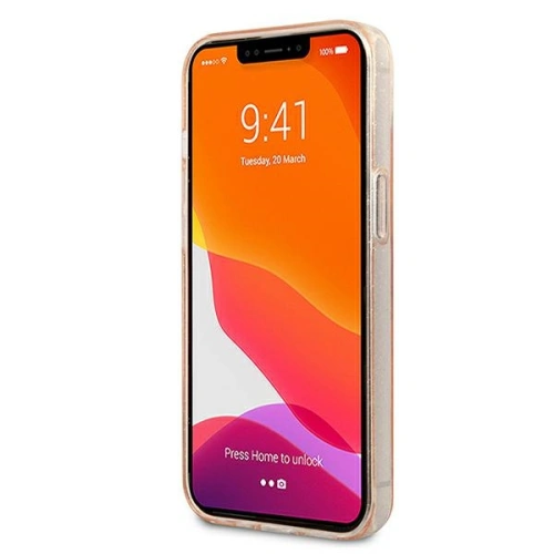 Etui Karl Lagerfeld KLHCP13SKCTUGLGO Apple iPhone 13 mini złoty/gold hardcase Glitter Karl`s & Choupette