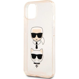 Hurtownia GSM - Case Karl Lagerfeld KLHCP13SKCTUGLGO Apple iPhone 13 mini gold/hartschale Glitter Karl`s & Choupette - KLD726GLD - {ean13} - Hurt