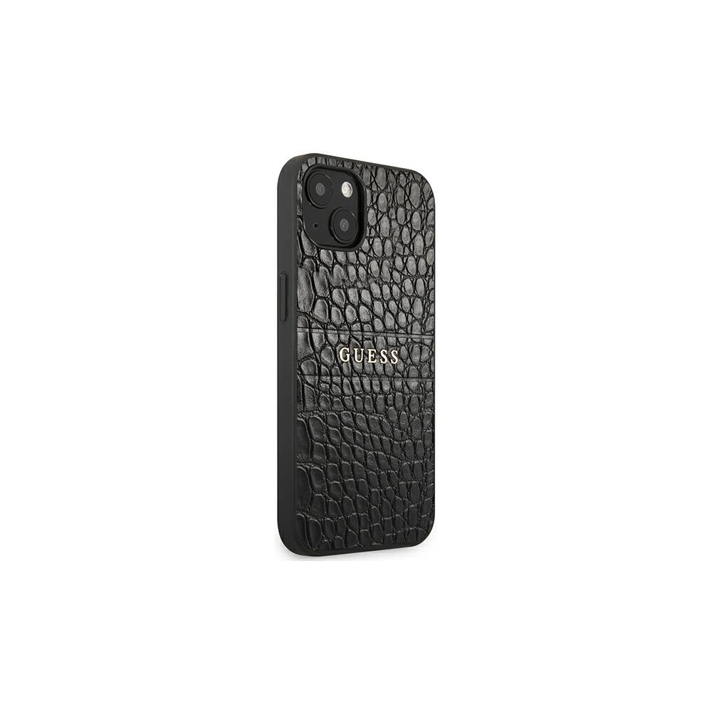 Hurtownia GSM - Etui Guess GUHCP13MPCRBBK Apple iPhone 13 czarny/black Croco Strap Collection - GUE1372BLK - {ean13} - Hurt