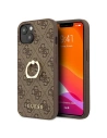 Etui Guess GUHCP13S4GMRBR Apple iPhone 13 mini brązowy/brown hardcase 4G with ring stand