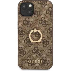 Hurtownia GSM - Case Guess GUHCP13S4GMRBR Apple iPhone 13 mini braun/brown hardcase 4G mit Ringständer - GUE1375BR - {ean13} - Hurt