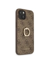 Hurtownia GSM - Etui Guess GUHCP13S4GMRBR Apple iPhone 13 mini brązowy/brown hardcase 4G with ring stand - GUE1375BR - {ean13} - Hurt