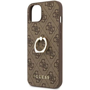 Hurtownia GSM - Case Guess GUHCP13S4GMRBR Apple iPhone 13 mini braun/brown hardcase 4G mit Ringständer - GUE1375BR - {ean13} - Hurt