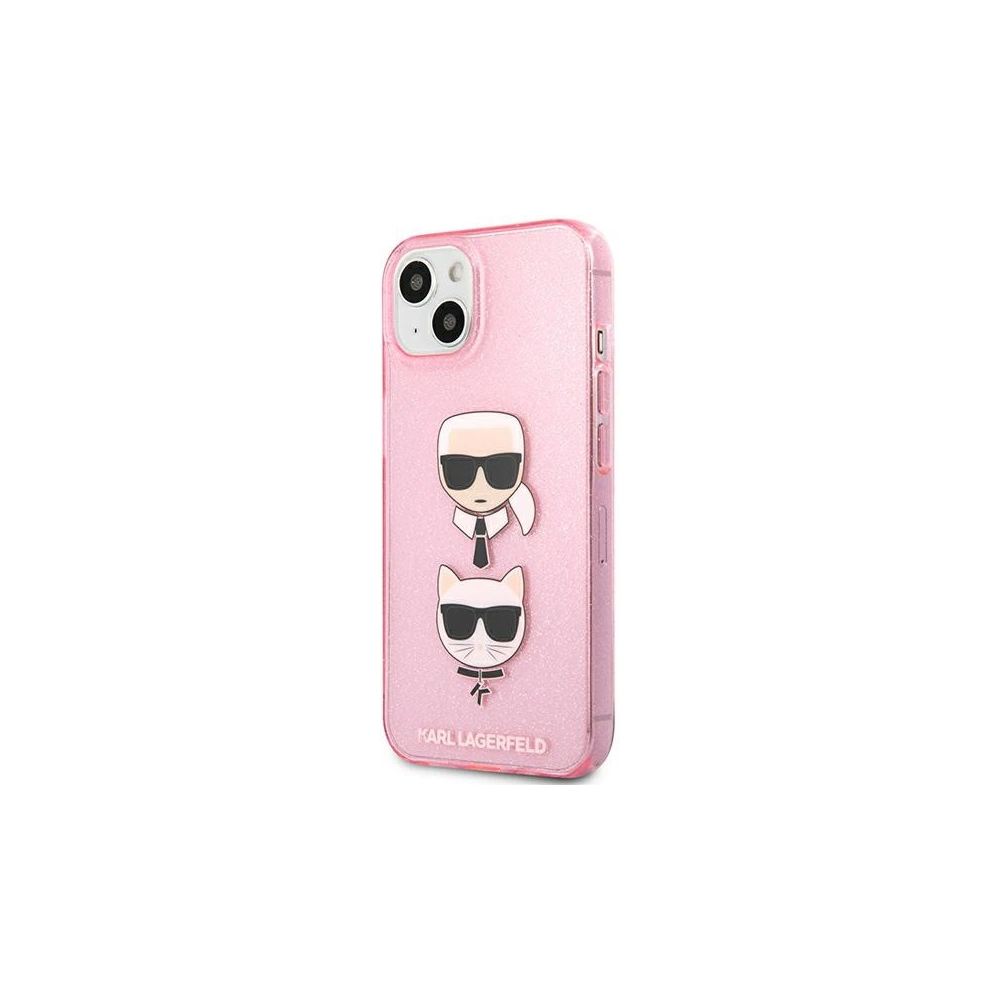 Hurtownia GSM - Etui Karl Lagerfeld KLHCP13SKCTUGLP Apple iPhone 13 mini różowy/pink hardcase Glitter Karl`s & Choupette - KLD727PNK - {ean13} - Hurt