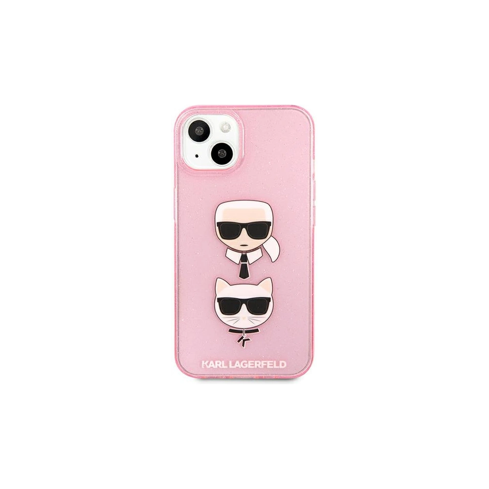 Hurtownia GSM - Etui Karl Lagerfeld KLHCP13SKCTUGLP Apple iPhone 13 mini różowy/pink hardcase Glitter Karl`s & Choupette - KLD727PNK - {ean13} - Hurt