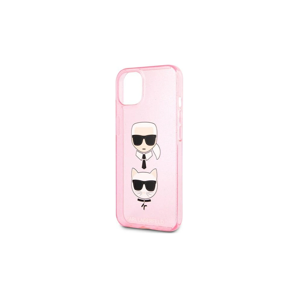 Hurtownia GSM - Etui Karl Lagerfeld KLHCP13SKCTUGLP Apple iPhone 13 mini różowy/pink hardcase Glitter Karl`s & Choupette - KLD727PNK - {ean13} - Hurt