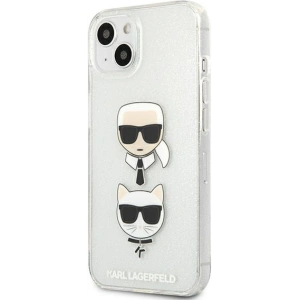 Hurtownia GSM - Case Karl Lagerfeld KLHCP13SKCTUGLS Apple iPhone 13 mini silber/silver Hardcase Glitter Karl`s & Choupette - KLD728SLV - {ean13} - Hurt