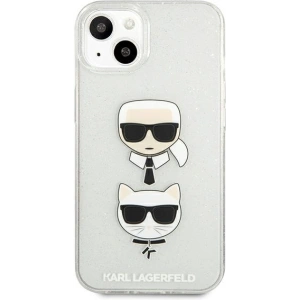 Hurtownia GSM - Case Karl Lagerfeld KLHCP13SKCTUGLS Apple iPhone 13 mini silber/silver Hardcase Glitter Karl`s & Choupette - KLD728SLV - {ean13} - Hurt