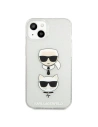 Hurtownia GSM - Etui Karl Lagerfeld KLHCP13SKCTUGLS Apple iPhone 13 mini srebrny/silver hardcase Glitter Karl`s & Choupette - KLD728SLV - {ean13} - Hurt