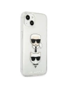 Hurtownia GSM - Etui Karl Lagerfeld KLHCP13SKCTUGLS Apple iPhone 13 mini stříbrný/silver hardcase Glitter Karl`s & Choupette - KLD728SLV - {ean13} - Hurt