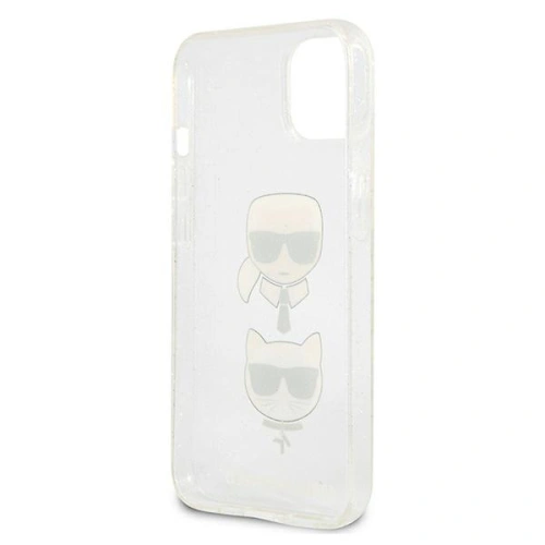Etui Karl Lagerfeld KLHCP13SKCTUGLS Apple iPhone 13 mini srebrny/silver hardcase Glitter Karl`s & Choupette