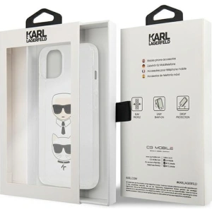 Hurtownia GSM - Case Karl Lagerfeld KLHCP13SKCTUGLS Apple iPhone 13 mini silber/silver Hardcase Glitter Karl`s & Choupette - KLD728SLV - {ean13} - Hurt