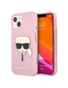 Etui Karl Lagerfeld KLHCP13SKHTUGLP Apple iPhone 13 mini różowy/pink hardcase Glitter Karl`s Head