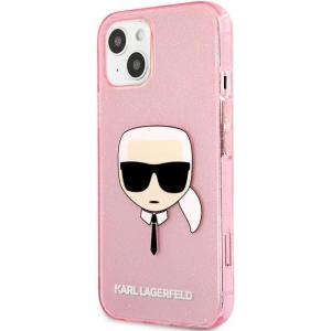 Hurtownia GSM - Case Karl Lagerfeld KLHCP13SKHTUGLP Apple iPhone 13 mini rosa/pink Hardcase Glitter Karl`s Head - KLD729PNK - {ean13} - Hurt