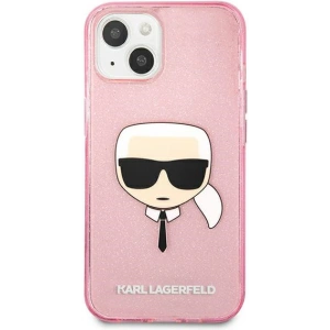 Hurtownia GSM - Case Karl Lagerfeld KLHCP13SKHTUGLP Apple iPhone 13 mini rosa/pink Hardcase Glitter Karl`s Head - KLD729PNK - {ean13} - Hurt
