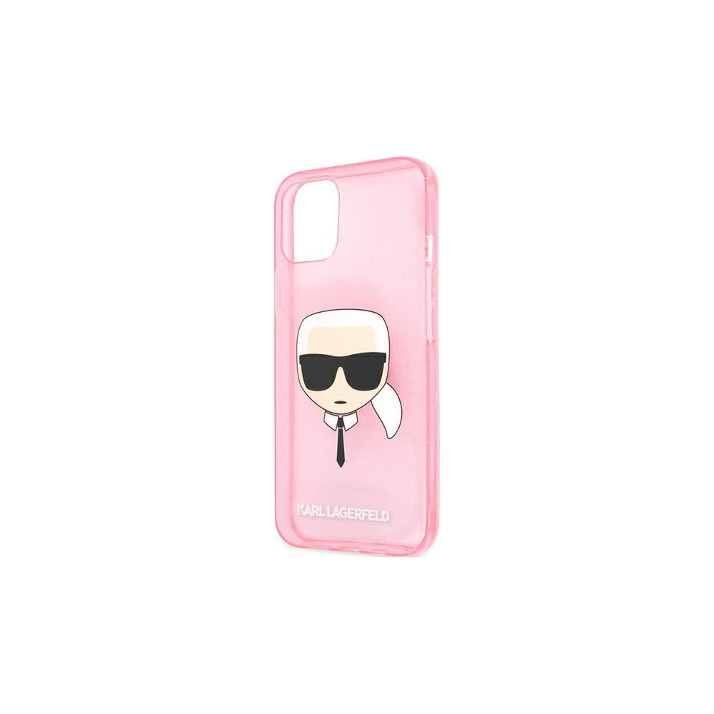 Hurtownia GSM - Etui Karl Lagerfeld KLHCP13SKHTUGLP Apple iPhone 13 mini różowy/pink hardcase Glitter Karl`s Head - KLD729PNK - {ean13} - Hurt