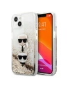 Wholesale Karl Lagerfeld KLHCP13SKICGLD Apple iPhone 13 mini gold hardcase Liquid Glitter Karl&Choupette Head - KLD730GLD - {ean13} - Hurt
