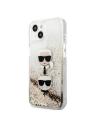 Wholesale Karl Lagerfeld KLHCP13SKICGLD Apple iPhone 13 mini gold hardcase Liquid Glitter Karl&Choupette Head - KLD730GLD - {ean13} - Hurt