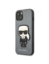 Hurtownia GSM - Etui Karl Lagerfeld KLHCP13SOKPG Apple iPhone 13 mini srebrny/silver hardcase Saffiano Ikonik Karl`s Patch - KLD731SLV - {ean13} - Hurt