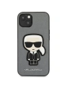 Hurtownia GSM - Etui Karl Lagerfeld KLHCP13SOKPG Apple iPhone 13 mini srebrny/silver hardcase Saffiano Ikonik Karl`s Patch - KLD731SLV - {ean13} - Hurt