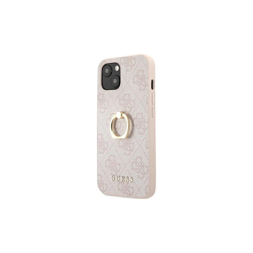 Hurtownia GSM - Etui Guess GUHCP13S4GMRPI Apple iPhone 13 mini różowy/pink hardcase 4G with ring stand - GUE1377PNK - {ean13} - Hurt