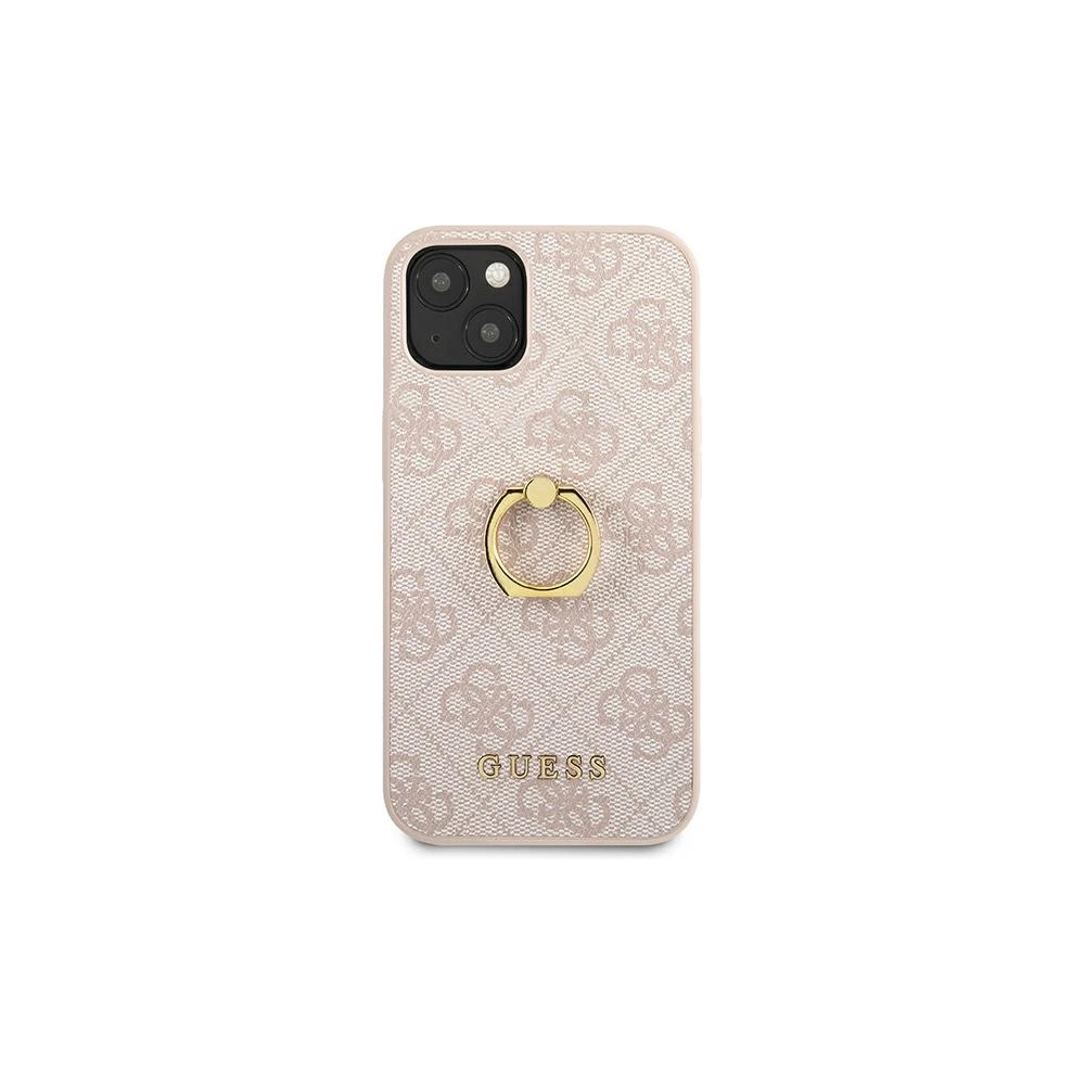 Hurtownia GSM - Etui Guess GUHCP13S4GMRPI Apple iPhone 13 mini różowy/pink hardcase 4G with ring stand - GUE1377PNK - {ean13} - Hurt