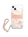 Hurtownia GSM - Etui Guess GUHCP13SKMABPI Apple iPhone 13 mini różowy/pink hardcase Marble Strap Collection - GUE1380PNK - {ean13} - Hurt