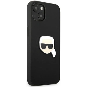 Hurtownia GSM - Case Karl Lagerfeld KLHCP13SPKMK Apple iPhone 13 mini schwarz/black hardcase Leder Ikonik Karl`s Head Metal - KLD733BLK - {ean13} - Hurt