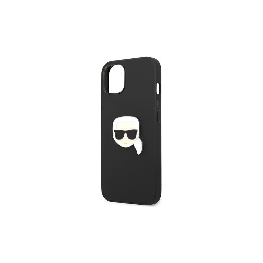 Hurtownia GSM - Etui Karl Lagerfeld KLHCP13SPKMK Apple iPhone 13 mini černý/black hardcase Leather Ikonik Karl`s Head Metal - KLD733BLK - {ean13} - Hurt
