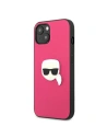 Hurtownia GSM - Etui Karl Lagerfeld KLHCP13SPKMP Apple iPhone 13 mini różowy/pink hardcase Leather Ikonik Karl`s Head Metal - KLD734PNK - {ean13} - Hurt