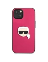 Hurtownia GSM - Etui Karl Lagerfeld KLHCP13SPKMP Apple iPhone 13 mini różowy/pink hardcase Leather Ikonik Karl`s Head Metal - KLD734PNK - {ean13} - Hurt