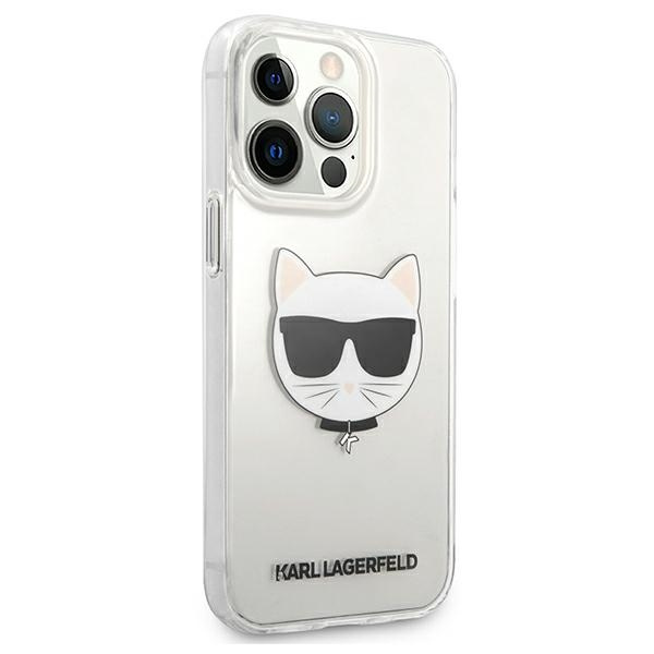 Kryt Karl Lagerfeld KLHCP13XCTR Apple iPhone 13 Pro Max hardcase transparent Choupette Head