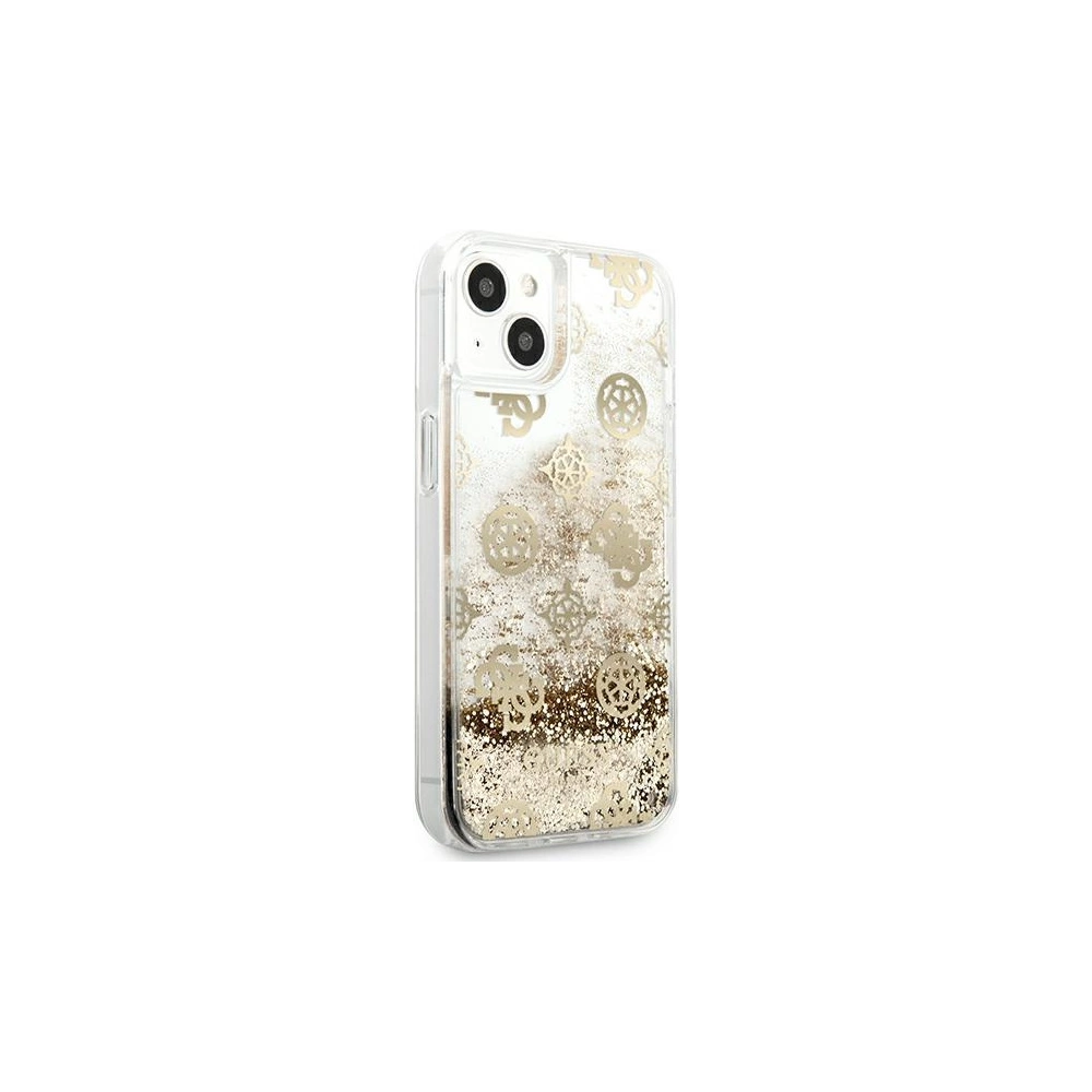Hurtownia GSM - Etui Guess GUHCP13SLGPEGO Apple iPhone 13 mini złoty/gold hardcase Peony Liquid Glitter - GUE1381GLD - {ean13} - Hurt