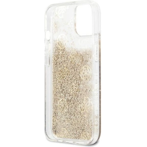Hurtownia GSM - Case Guess GUHCP13SLGPEGO Apple iPhone 13 mini gold/hartschale Peony Liquid Glitter - GUE1381GLD - {ean13} - Hurt