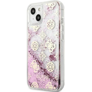 Hurtownia GSM - Case Guess GUHCP13SLGPEPI Apple iPhone 13 mini rosa/pink Hardcase Peony Liquid Glitter - GUE1382PNK - {ean13} - Hurt