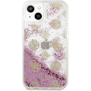 Hurtownia GSM - Case Guess GUHCP13SLGPEPI Apple iPhone 13 mini rosa/pink Hardcase Peony Liquid Glitter - GUE1382PNK - {ean13} - Hurt