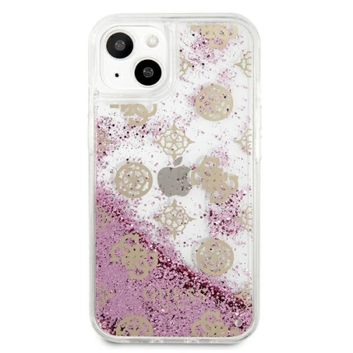 Etui Guess GUHCP13SLGPEPI Apple iPhone 13 mini różowy/pink hardcase Peony Liquid Glitter