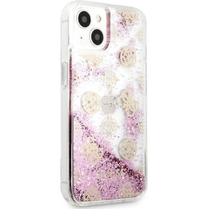 Hurtownia GSM - Case Guess GUHCP13SLGPEPI Apple iPhone 13 mini rosa/pink Hardcase Peony Liquid Glitter - GUE1382PNK - {ean13} - Hurt