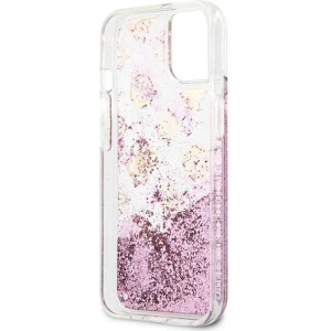 Hurtownia GSM - Case Guess GUHCP13SLGPEPI Apple iPhone 13 mini rosa/pink Hardcase Peony Liquid Glitter - GUE1382PNK - {ean13} - Hurt