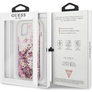 Hurtownia GSM - Case Guess GUHCP13SLGPEPI Apple iPhone 13 mini rosa/pink Hardcase Peony Liquid Glitter - GUE1382PNK - {ean13} - Hurt
