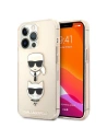 Karl Lagerfeld KLHCP13XKCTUGLGO Apple iPhone 13 Pro Max gold hardcase Glitter Karl`s & Choupette