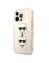 Hurtownia GSM - Case Karl Lagerfeld KLHCP13XKCTUGLGO Apple iPhone 13 Pro Max gold/hartschale Glitter Karl`s & Choupette - KLD737GLD - {ean13} - Hurt