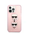 Hurtownia GSM - Etui Karl Lagerfeld KLHCP13XKCTUGLP Apple iPhone 13 Pro Max różowy/pink hardcase Glitter Karl`s & Choupette - KLD738PNK - {ean13} - Hurt