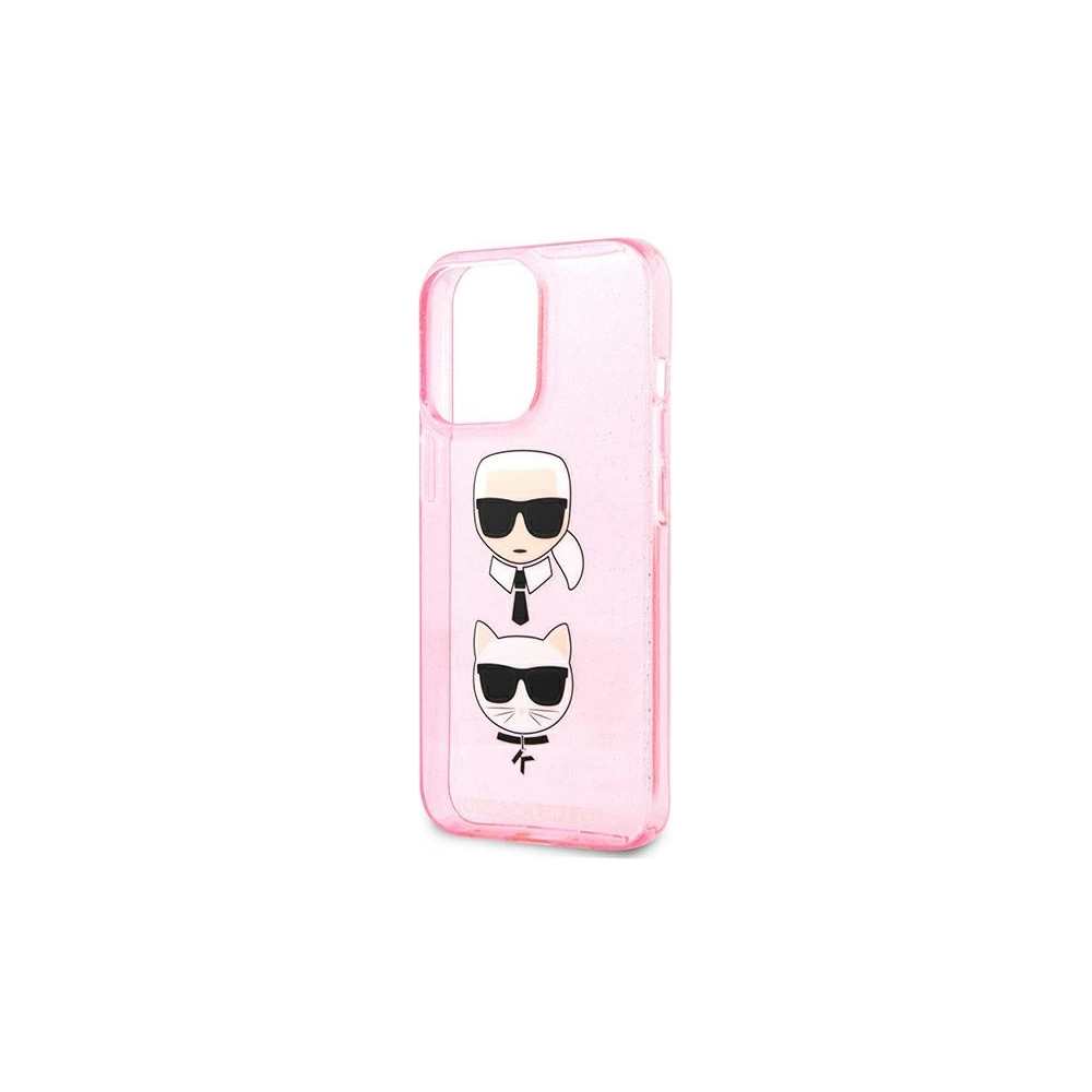 Hurtownia GSM - Etui Karl Lagerfeld KLHCP13XKCTUGLP Apple iPhone 13 Pro Max różowy/pink hardcase Glitter Karl`s & Choupette - KLD738PNK - {ean13} - Hurt