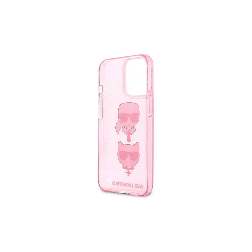 Hurtownia GSM - Etui Karl Lagerfeld KLHCP13XKCTUGLP Apple iPhone 13 Pro Max różowy/pink hardcase Glitter Karl`s & Choupette - KLD738PNK - {ean13} - Hurt