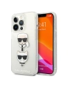 Etui Karl Lagerfeld KLHCP13XKCTUGLS Apple iPhone 13 Pro Max srebrny/silver hardcase Glitter Karl`s & Choupette